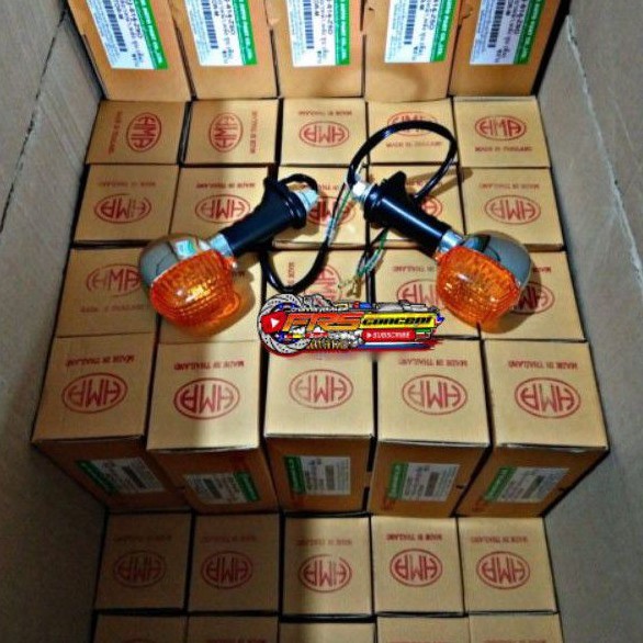 sen victor kawasaki ninja r ss 150 original hma thailand kanan kiri lampu sein victor fullset