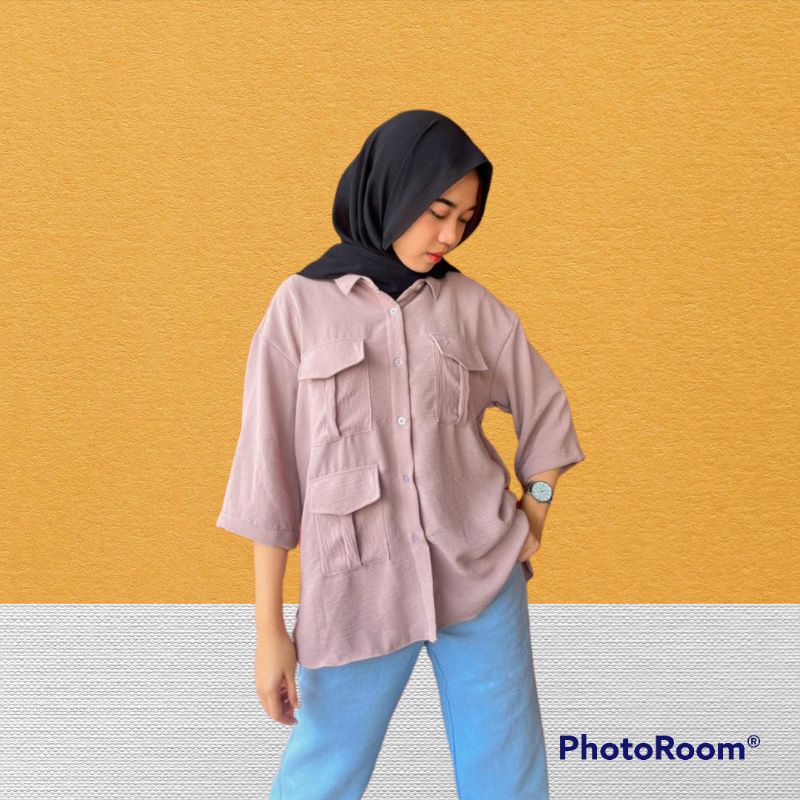 Kemeja Crincle by Keenanthi / Kemeja Crincle / Kemeja Airflow
