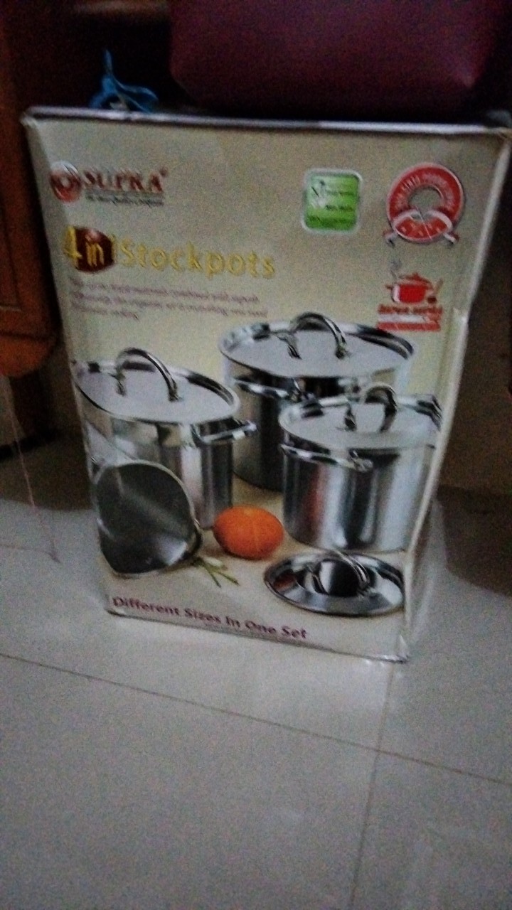 Supra Stock Pot 4in1+steamer-non Steamer/panci Stainless Kukusan Supra