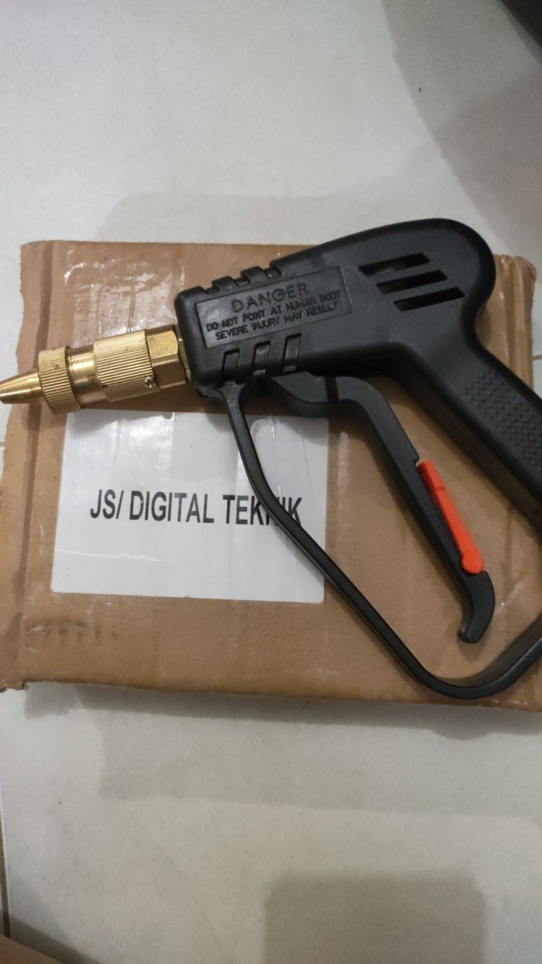 Nosel Steam Ac Gun Steam Puyer Jet Cleaner Hitam