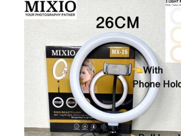 RING LIGHT LED 26CM Lampu 26 cm Make Up Vlog RingLight Lampu Ringlight