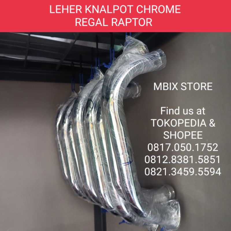 Leher Knalpot Chrome Regal Raptor & Hunter