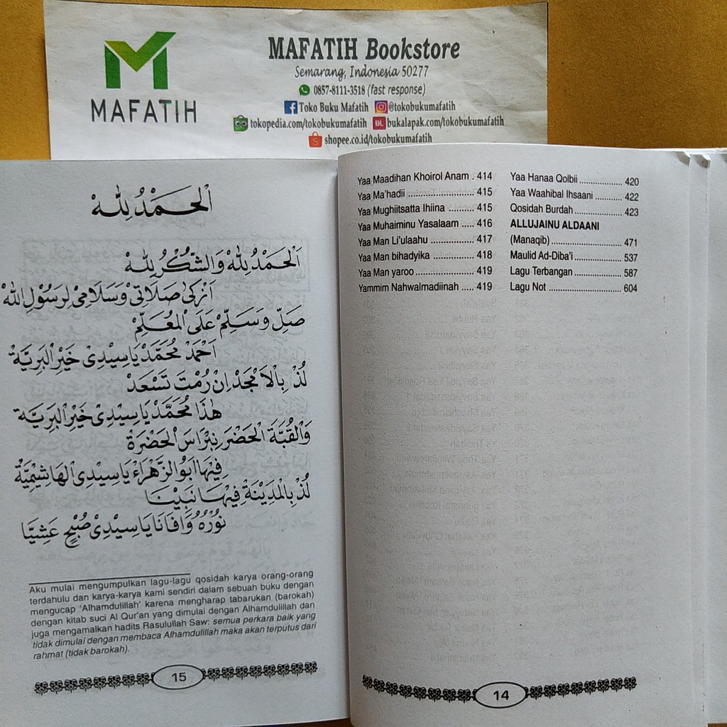 1000 Evergreen Qosidah Buku Kumpulan Sholawat Shalawat Qasidah