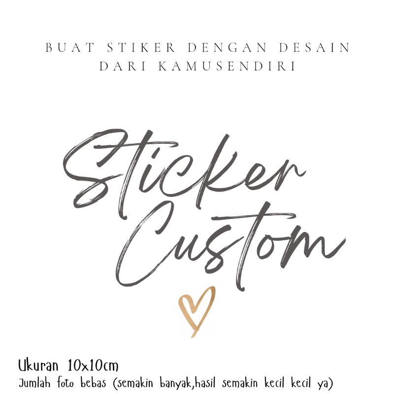 

Stiker CUSTOM BY REQUEST