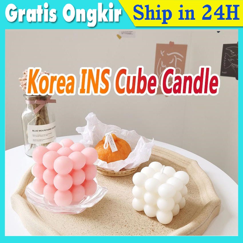 INS Korea Lilin Aromaterapi Kubus Scented Candle Lilin Wangi