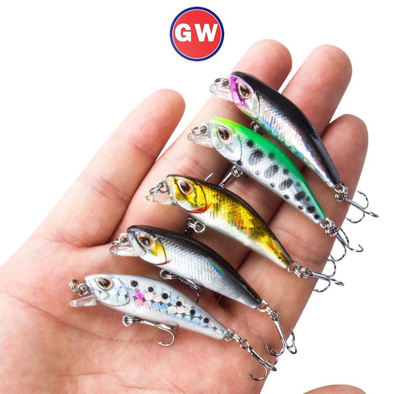 Alat Pancing Mini Minnow Lure Umpan Mancing Sinking Minnow Kail Pancing Umpan Pancing Buatan Clouser Minnow Alat Pancing Murah relix nusantara Umpan Ikan Umpan Pancing Umpan Mancing 1PCS 3.5g/4.5cm