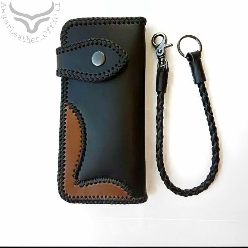 Dompet Pria Kulit Asli / Dompet Panjang pria / Dompet Bikers