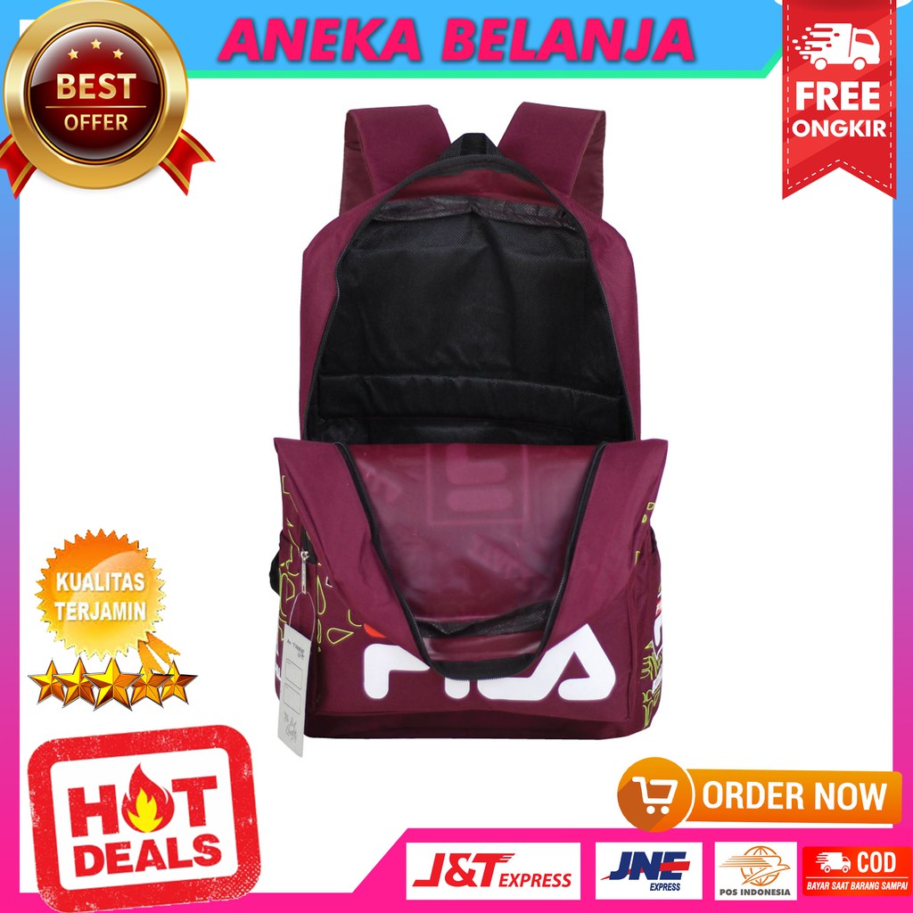 Backpack Casual Stylish Tas Ransel Sekolah Multifungsi Ekonomis Keren Berkualitas Distro Fashionable