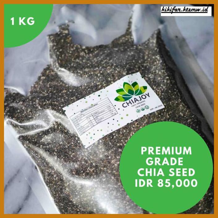 

Makanan-Kering- Black Chia Seed 1 Kg Mexico Premium Natural Grade 1 By Chiajoy -Aneka.