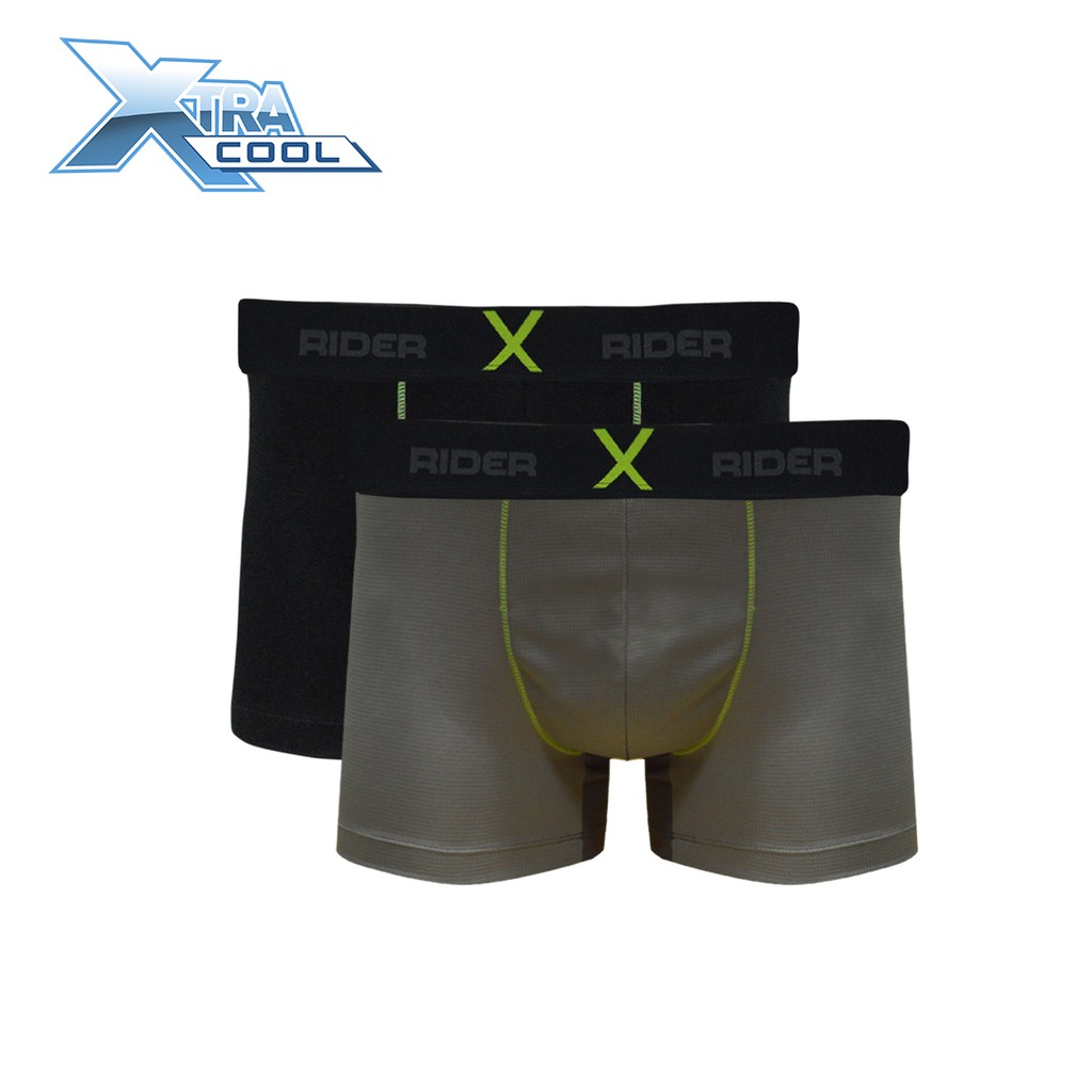 Rider Xtracool Boxer - Boxer Pria R880B Poly Mesh isi 2 Pcs