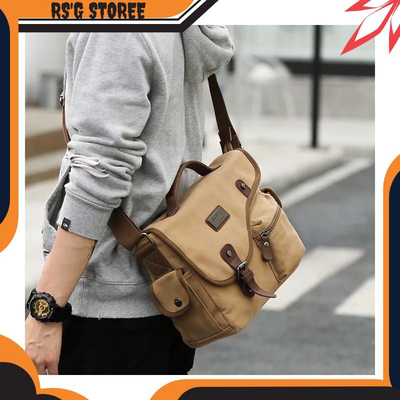 RG58 Tas Selempang Tas samping Tas cowok Tas laki-laki tas pria Tas bahu tas cewek tas perempuan