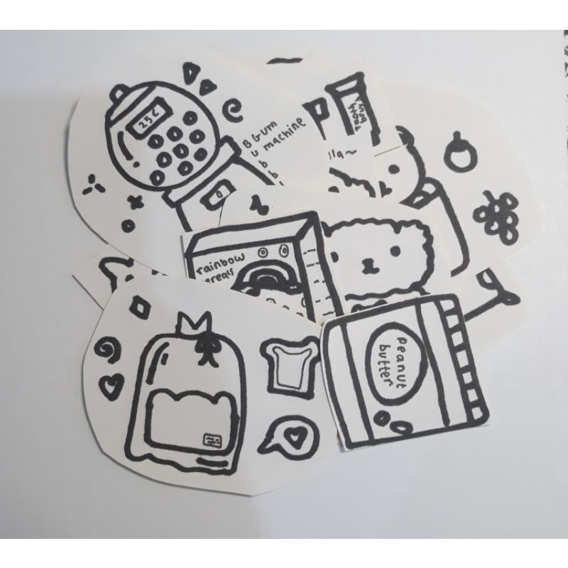 

Warm Hugs Cute And Fun Series 2 Episode 1 food edition stickers new Sticker yang bisa di warnai