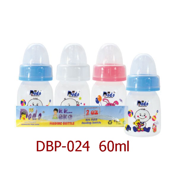 Morinz Huki / Dodo Baby Botol Susu  PP SP Round - Dot BULAT Regular &amp; Screw Cap Tutup Botol ULIR