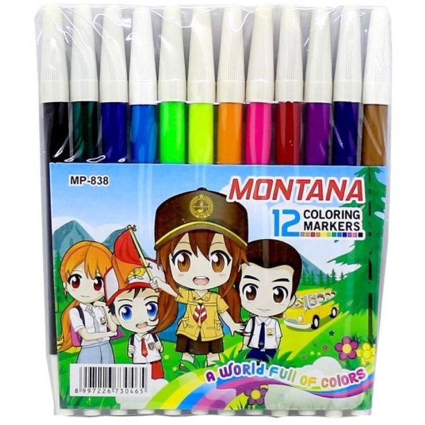 Spidol Warna Murah / Pensil Warna 12 Warna