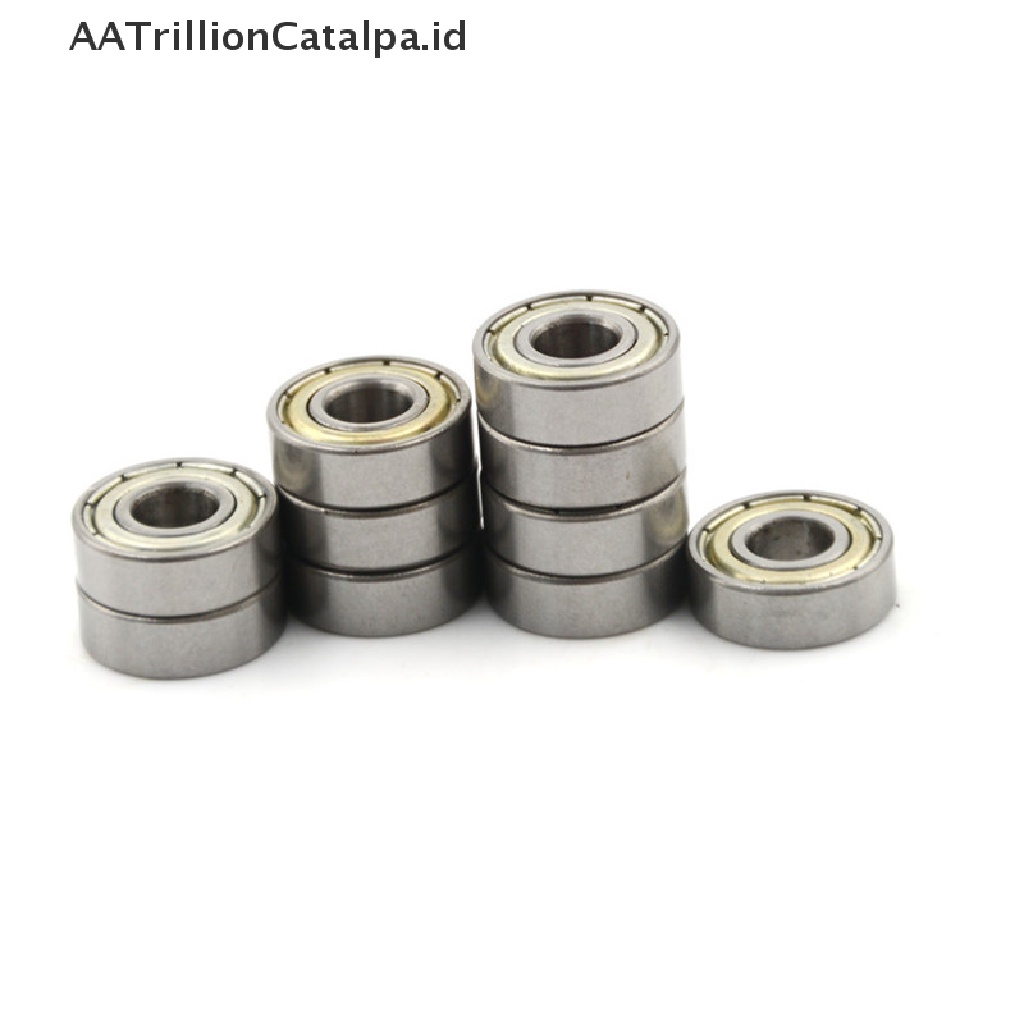 10pcs 696ZZ Deep Groove Miniatur Ball Bearing 6x15 X 5mm Bahan Metal