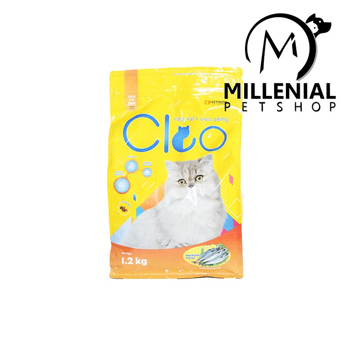 Cat Food adult CLEO mackerel 1.2 kg makanan kucing murah