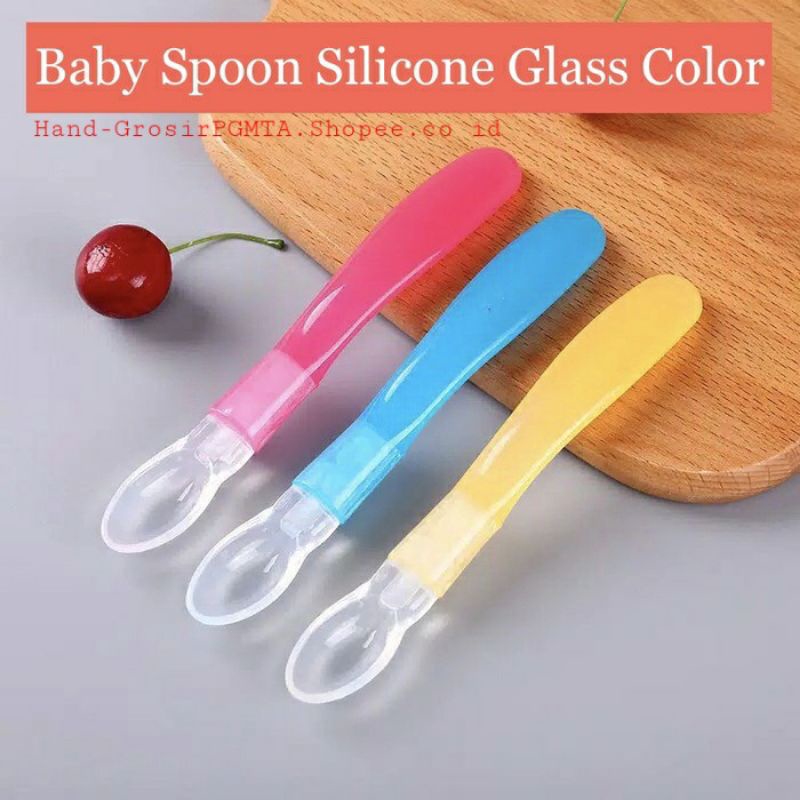 Sendok Makan Bayi Silicone | Sendok Bayi Silikon | Sendok Bayi