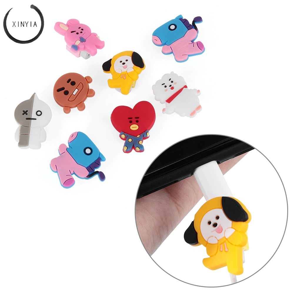 KPOP Bangtan Boys bt21 Pelindung Kabel Charger USB