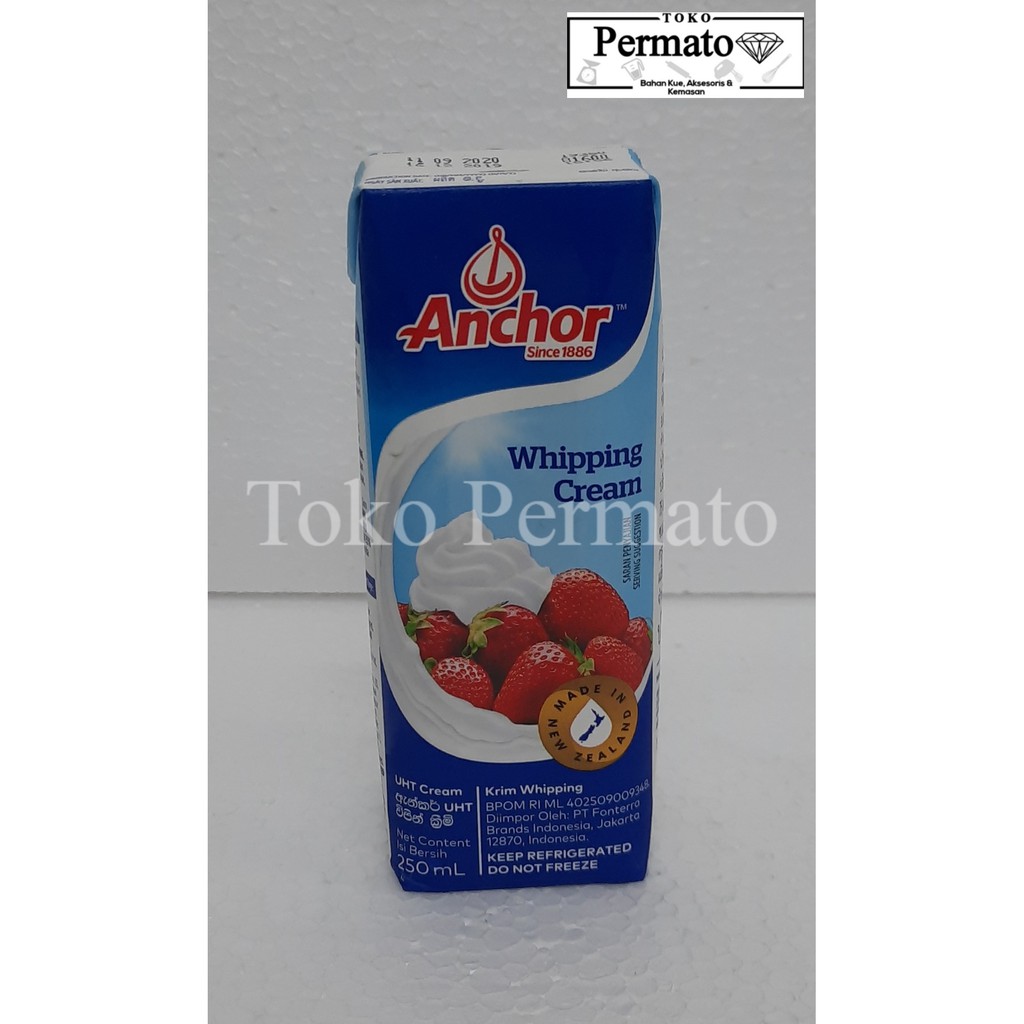 Jual Anchor Whipping cream, 250 gr (Halal) Shopee Indonesia