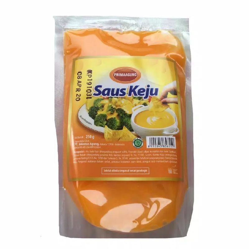 Saus Keju/Saus Mentai Prima Agung 250gr/Saus Keju Prima Agung/Saus Mentai