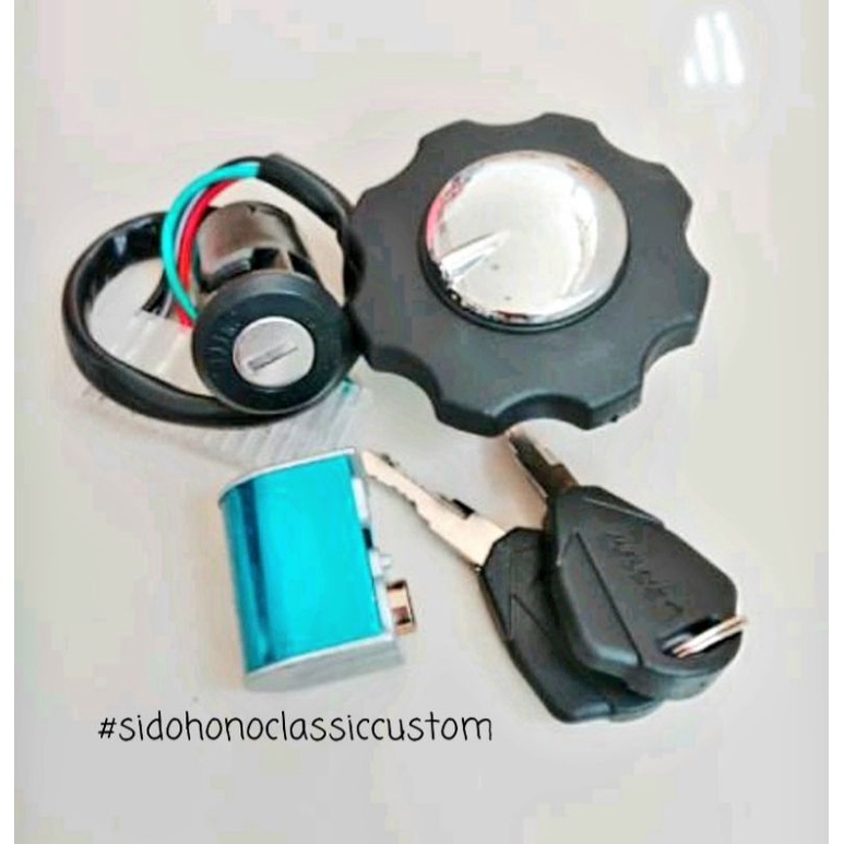 Paket kunci kontak honda win win100 set tutup tangki honda win dan kunci lock stang honda win win100