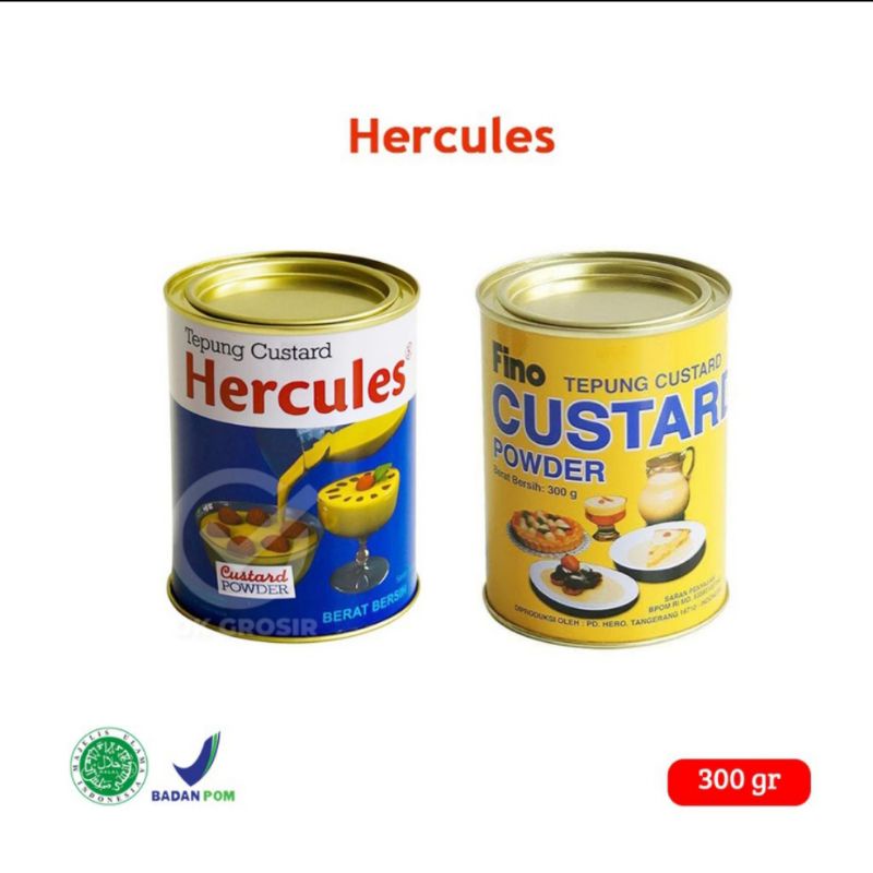 Hercules FINO CUSTARD Powder 300gr / Bubuk Tepung Vla 300 gr promo murah