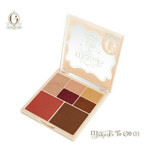 MADAME GIE To Go Face Pallete 19g | EYESHADOW PALETTE KECIL Make Up Kit