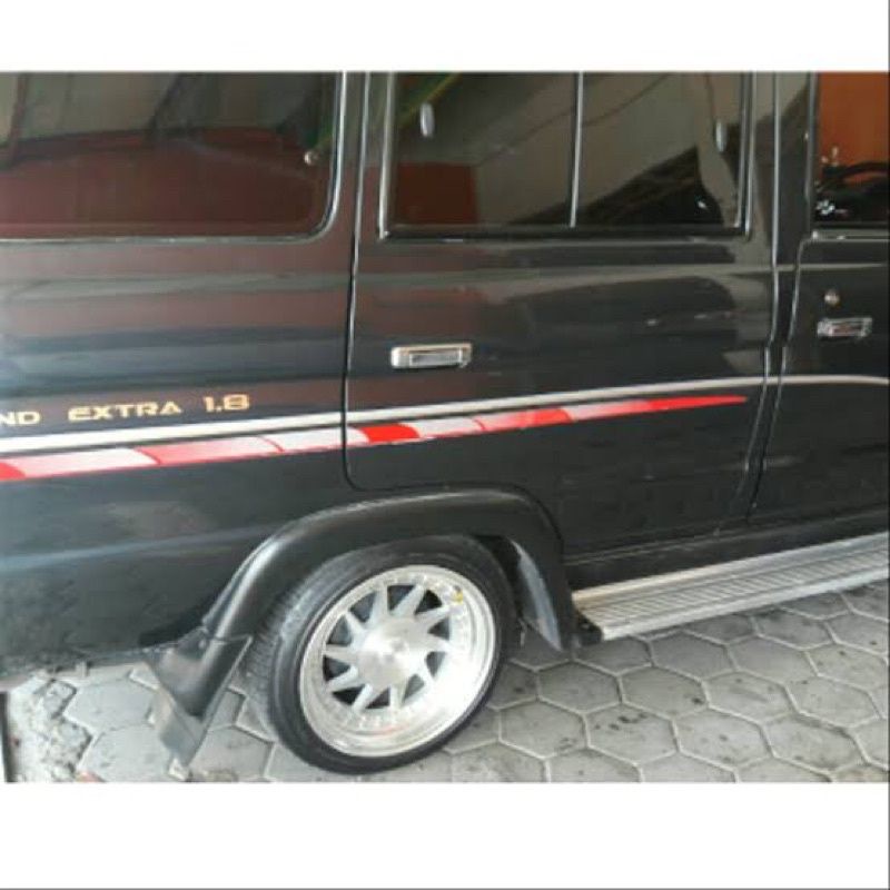 stiker mobil kijang Grand exstra 1,8 Lis body mobil kijang orisinil