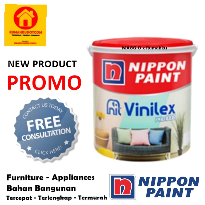 CAT TEMBOK NIPPON - CAT NIPPON VINILEX PRO - CAT TEMBOK VINILEX PRO 1000 20KG - NIPPON