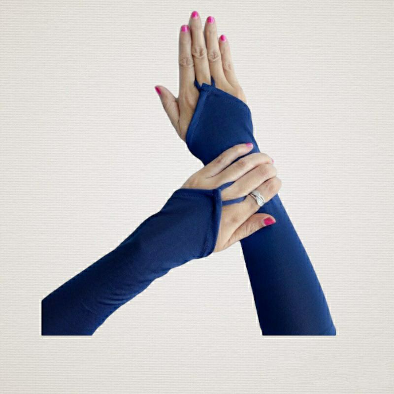 Handsock Cincin / Manset Tangan Cincin Polos Bahan Jersey