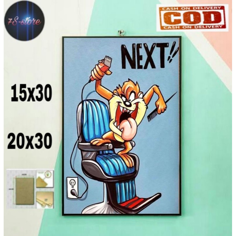 HIASAN DINDING TEMA BARBERSHOP/POSTER KAYU BARBERSHOP/POSTER BARBERSHOPR/WALLDECOR