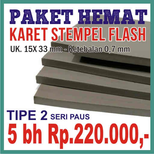 

Paket HEMAT KARET STEMPEL FLASH SERI 2