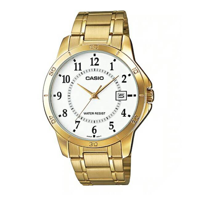Jam tangan pria CASIO MTP-V004G  GOLD