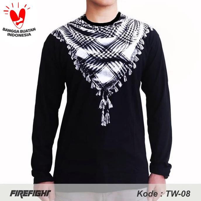 Buruan Serbu] Lengan Panjang Sorban - Baju Kaos Muslim Koko Pria Lebaran Sorban 3D