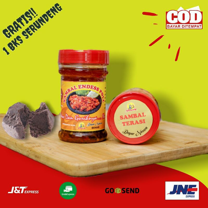 

Sambal Terasi Ikan Udang Rebon Uleg Pedas Gurih Enak Murah 150 gram