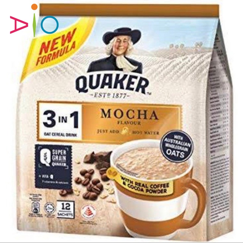 Quaker 3 in 1 Mocha Oat Cereal Drink Malaysia