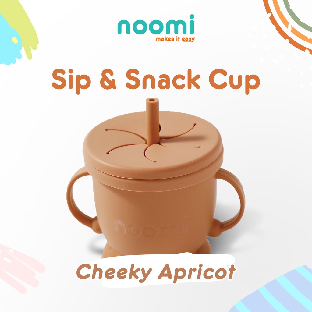 Noomi Silicone Sip And Snack Cup - Botol Minum Silicone Anak