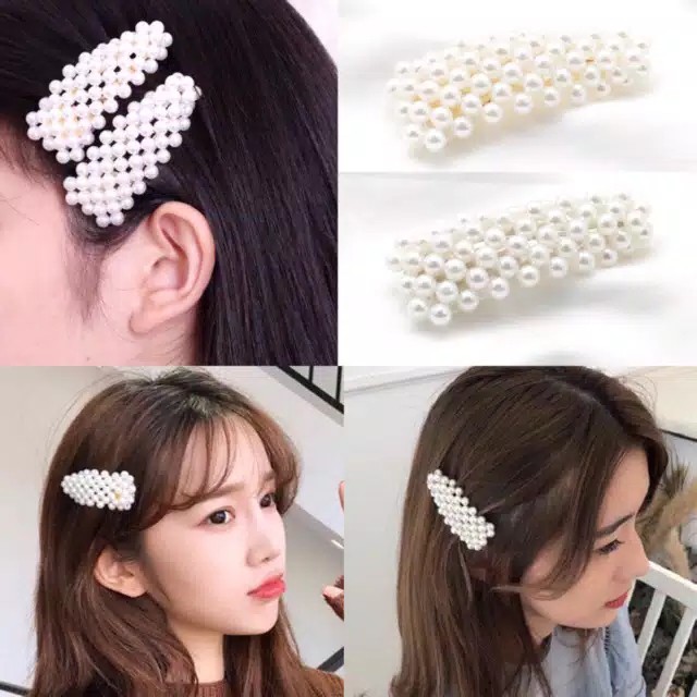 RX Fashion Pearl Hairpin / Jepit Rambut Mutiara / Jepit Rambut Korea (RANDOM)