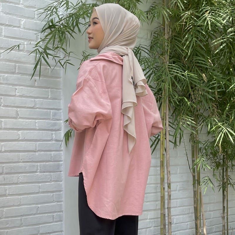 BEFAST - ZRX OOTD Kemeja HEYA / KEMEJA OVERSIZE LINEN SHIRT POLOS POCKET / Kemeja Oversize Kekinian Remaja Wanita / Kem Lengan Panjang / Kemeja Bisa Di Jadikan Outer / Kem Jumbo Polos / Terlaris / keluaran Terbaru 2022 / Kemeja Casual Wanita