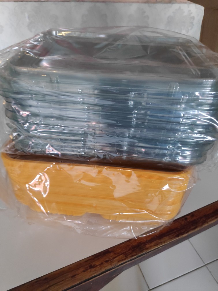 Original Tray Sekat 4 Totol / Tray Sekat Empat / Tray Sekat 4/ Tray Bersekat/ Sekat 4/ Box Bento/