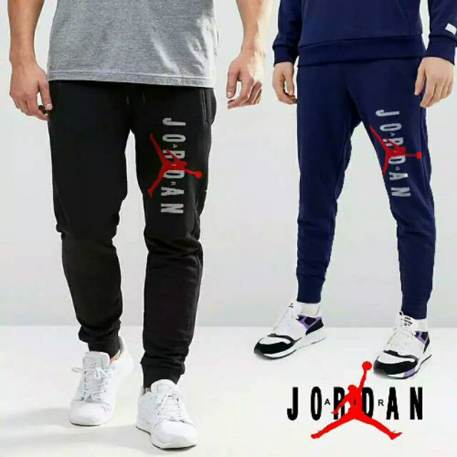 Celana Joger Sweatpants Training A.R JORDAN Hitam Bahan Premium All Size S M L XL 2XL 3XL 4XL 5XL
