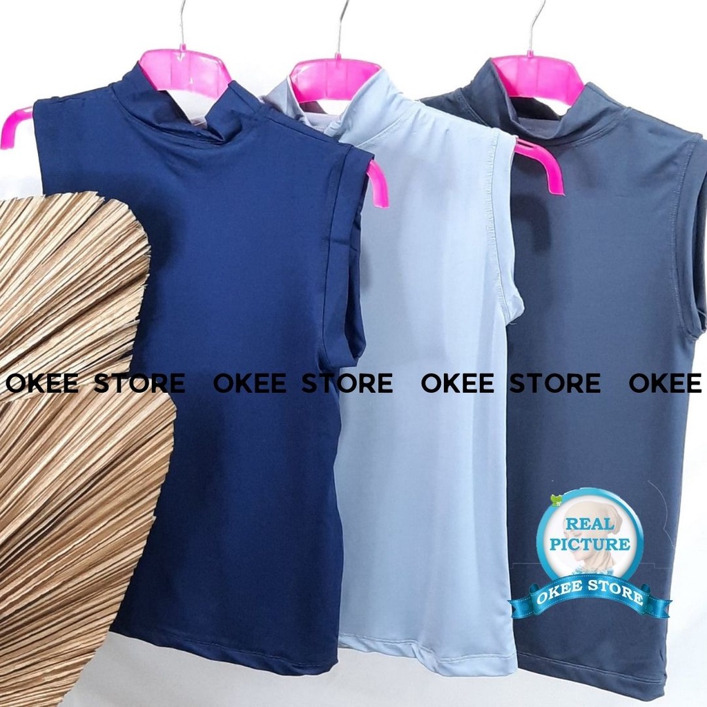 DALAMAN BAJU MANSET OBLONG BAHAN SPANDEK OKEESTORE / BAJU MANSET TANPA LENGAN / MANSET OBLONG / BAJU MANSET SPANDEK YUKENSI