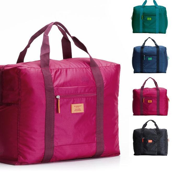 PROMO HARI INI Foldable Travel Bag Tas Travel Praktis untuk Tempat Bawa Baju Pakaian Bepergian Mudik