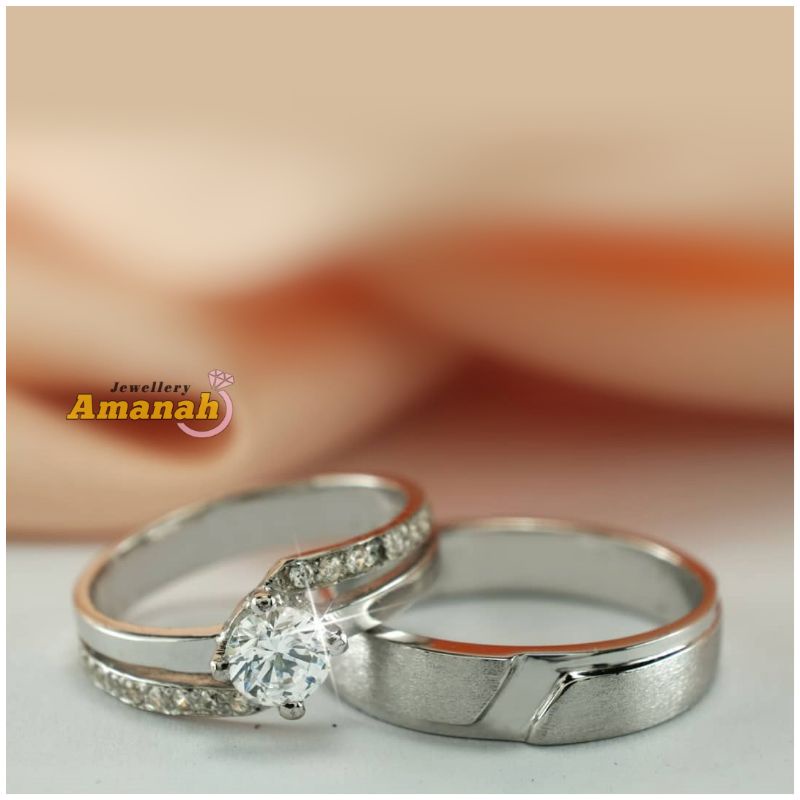 Cincin Nikah Cincin Emas Putih Cincin Couple Cincin Kawin Cincin Lamaran Cincin Tunangan