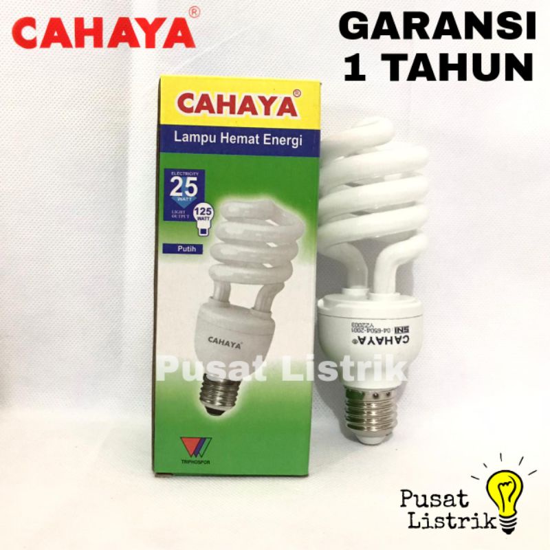 Lampu Spiral 25watt Cahaya Lampu 25w Cahaya