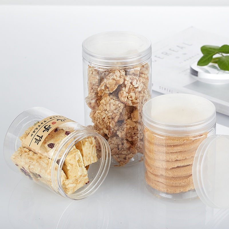 Hot Sale/Kulkas Makanan Plastik PET Sealed Jar Fresh Food Kaleng/Kotak Penyimpanan Biji Bijian Kacang Plastik Transparan Dapur/Aksesoris Organizer Dapur