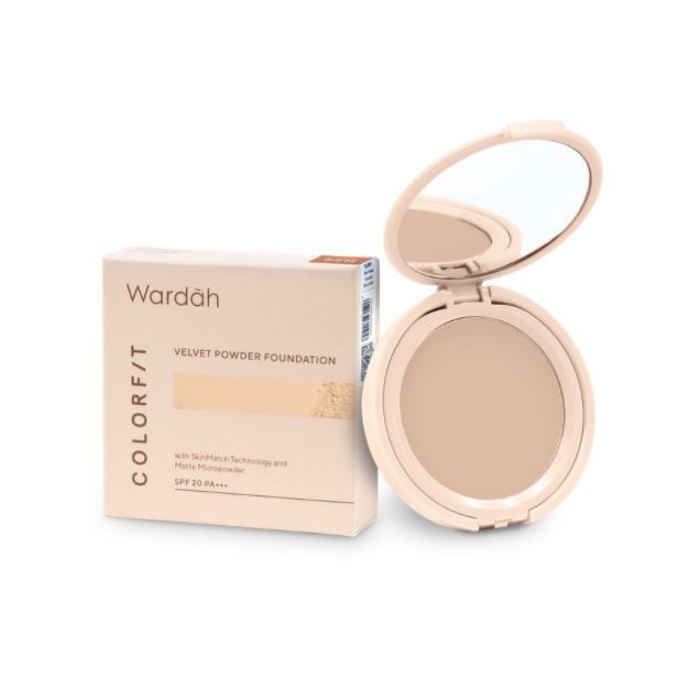 ☘️Yuri Kosmetik☘️ Wardah Colorfit Velvet Powder Foundation 11gr