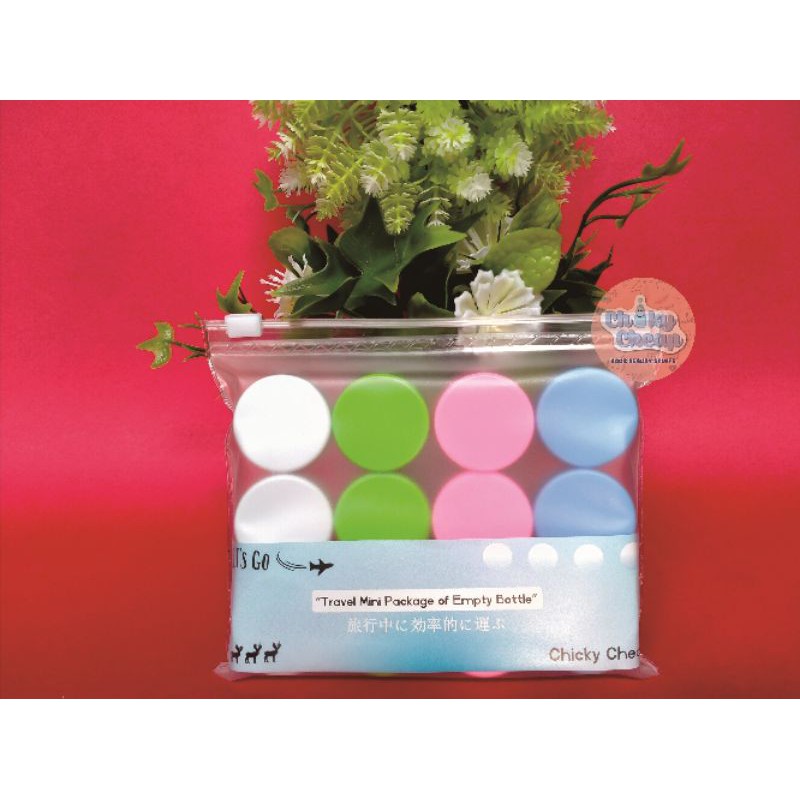 BOTOL WADAH KOSMETIK TRAVEL LOTION KRIM ISI 13 PCS