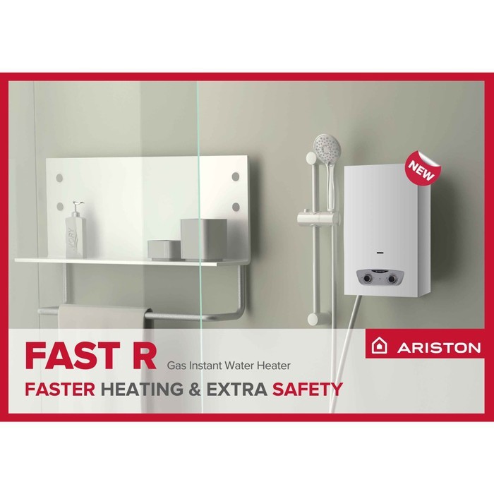 WATER HEATER GAS ARISTON FAST R 10 L ONM PEMANAS AIR GAS ARISTON FAST R