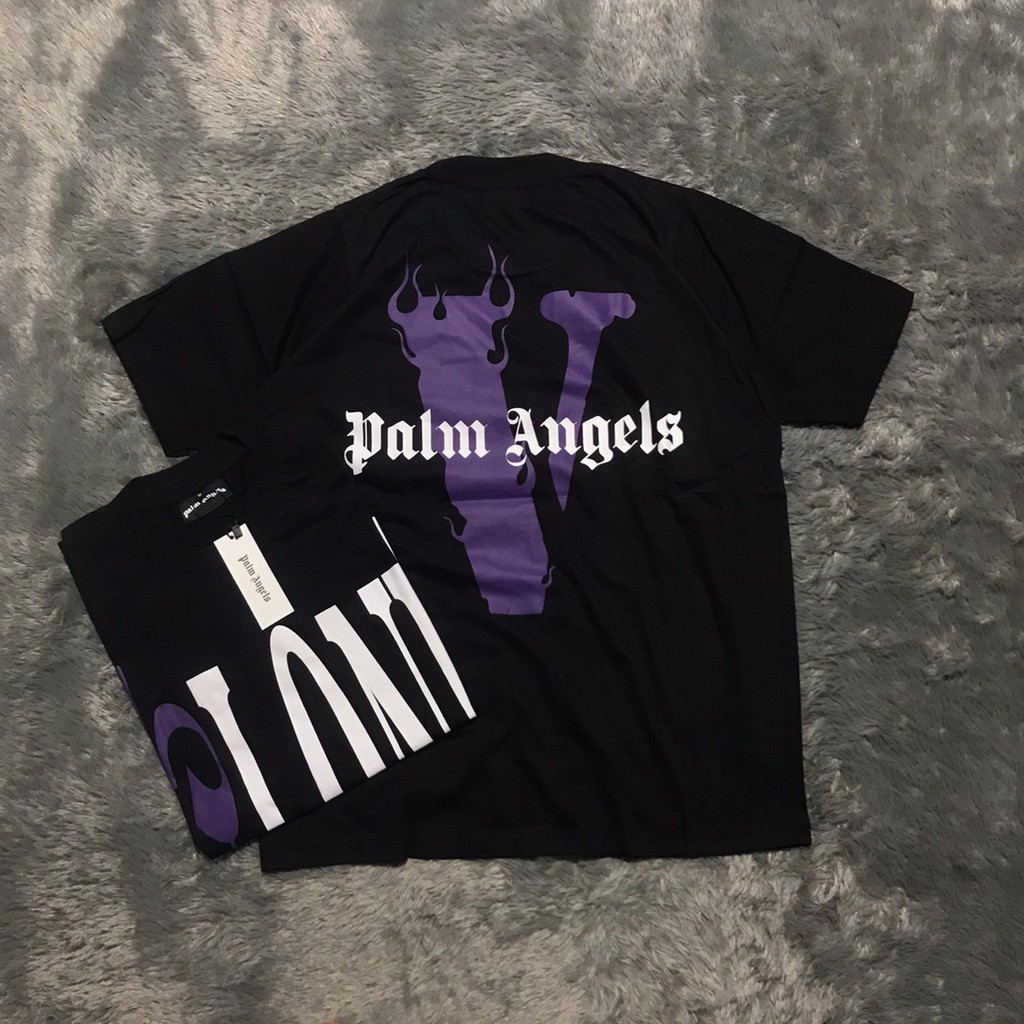 KAOS TSHIRT VLONE X PALM ANGELS YEAAAH  HIGH MIRROR PREMIUM QUALITY